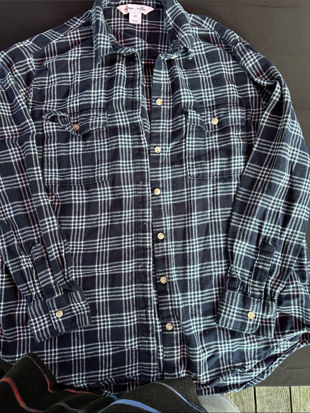 Woman’s Old Navy Plaid Flannel Shirt - Classic Button-Up
